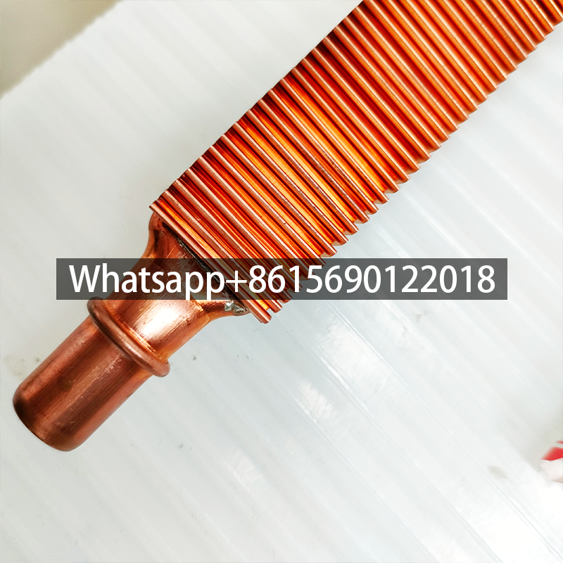 Tubes à ailettes en cuivre pour radiateur de machines à usage intensif