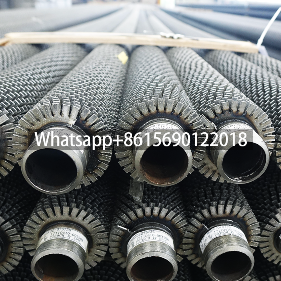 Spiral serrated finned tube pipe for heat exchanger manufacturers