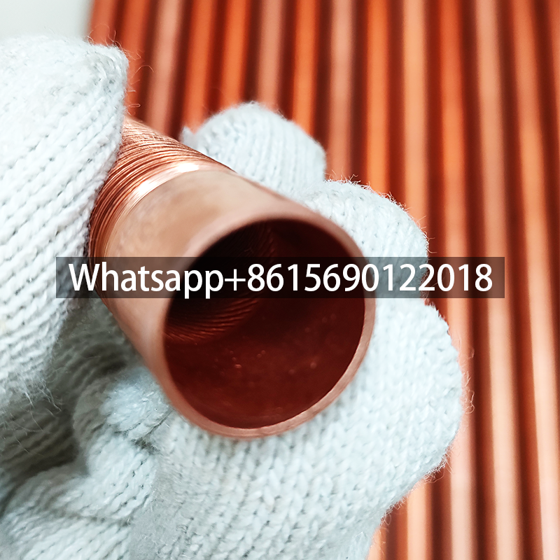 Intergral low Fin Tube Copper Alloy / Titanium / Stainless Steel Low Finned Tube for Condenser